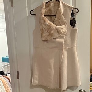 Outdoor Edition by Parkhurst Faux Suede and Fur Reversible Vest